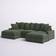 Wade Logan Ashira Green Corduroy Sofa 126.5" 5 5 Seater