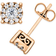 Macy's Stud Earrings - Gold/Diamonds