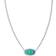 Kendra Scott Elisa Burst Frame Short Pendant Necklace - Silver/Turquoise