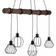 Envostar Various 5 lights Black/Dark Wood Pendellampe 35cm