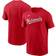 Nike Men's Red Washington Nationals Fuse Wordmark T-shirt
