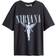 H&M Oversized Printed T-shirt - Dark Gey/Nirvana