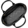 Michael Kors Luisa Medium Pebbled Leather Tote Bag - Black