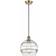 Innovations Lighting Rochester Antique Brass/Clear Pendant Lamp 10"