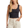 Lucky Brand Knit Schiffly Corset Top - India Ink