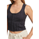 Lucky Brand Knit Schiffly Corset Top - India Ink