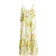 H&M Drawstring Detail Maxi Dress - White/Yellow Floral