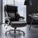 Coolka Big and Tall Black Office Chair 48"