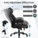 Costway Massage Black Office Chair 48.5"