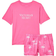 Victoria's Secret Cotton Short Tee Jama Set - Hollywood Pink Flamingos