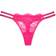 Victoria's Secret Double Shine Strap Lace Thong Panty - Forever Pink