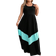 Shein VCAY Women's Plus Size Color Block Round Neck Sleeveless Dress