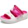 Crocs Classic Cozzzy Towel Neon Highlighter - White/Pink Crush