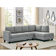 Mercury Row Renner Light Gray Sofa 95.2" 2 5 Seater