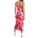 L'agence Seridie Silk Slip Dress - Pink Multi Tie Dye Swirl