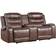 Benjara Power Reclining Loveseat Brown Sofa 77.5" 2 Seater