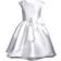 Bonnie Jean Kid's Mikado Cascade Dress - White