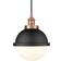 Innovations Lighting Hampden Antique Copper/Matte White Pendant Lamp 9"