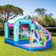 OutSunny 5-in-1 Inflatable Water Slide Narwhal