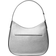 Michael Kors Kensington Large Metallic Leather Hobo Shoulder Bag - Silver