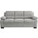 Lexicon Felicia Light Gray Sofa 80" 3 Seater