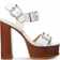 Michael Kors Colby Leather Platform - Optic White