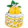 Collections Etc Charming Lemon Floral Kitchen Timer