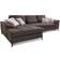 Cavadore Costello Espresso Sofa 312cm 5-Sitzer