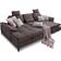 Cavadore Costello Espresso Sofa 312cm 5-Sitzer