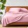 Bare Home Double Brushed Bed Sheet Pink (243.8x205.7)