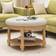 Costway 29 Inch Large Beige Coffee Table 3.5x29"