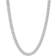 GLD Signature Cuban Chain Necklace 6mm - White Gold