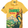 Polo Ralph Lauren Classic Fit Mesh Graphic Polo Shirt - Canary Yellow Poster Prin