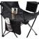 Coleman Portable Camping Chair With 4-Can Cooler Fully Cushioned Seat And Back With Side Pocket and Cup Holder