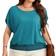 Shein LUNE Plus Size Women's Colorful Easter Loose Round Neck Casual T-Shirt With Tightened Hem For Vacation Casual Wear