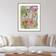 Beachcrest Home Tropical Blooms Brown Framed Art 33x41"