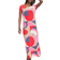 Chico's Travelers Classic Abstract Maxi Dress - Watermelon Punch