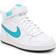 Nike Court Borough Mid 2 GSV - White/Black/Aquamarine