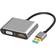 Nördic USB-VGAHD USB A - HDMI/VGA Adapter M-F 0.1m