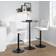 Lumisource Henry Black Bar Stool 46.5" 2