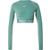 Nike Women's Pro Dri-FIT Cropped Long-Sleeve Top - Bicoastal/White