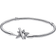 Pandora Moments Asymmetric Star T Bar Snake Chain Bracelet - Silver/Transparent