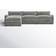 Wade Logan Arlynda Gray Sofa 118.9" 4 Seater