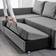 Ikea Friheten Klagshamn Skiftebo Dark Grey Sofa 230cm 4-Sitzer