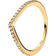 Pandora Sparkling Wishbone Ring - Gold/Transparent