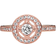 Pandora Vintage Circle Ring - Rose Gold/Transparent