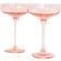 Estelle Colored Glass Blush Pink Champagne Glass 8.25fl oz 2pcs