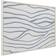 Kate and Laurel All Things Decor Sylvie Simple Elegant Coastal Waves White Framed Art 38x28"