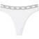 PINK Logo Cotton High Waist Thong Panty - Optic White