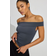 Garage Fiona Off Shoulder Top - Odyssey Grey